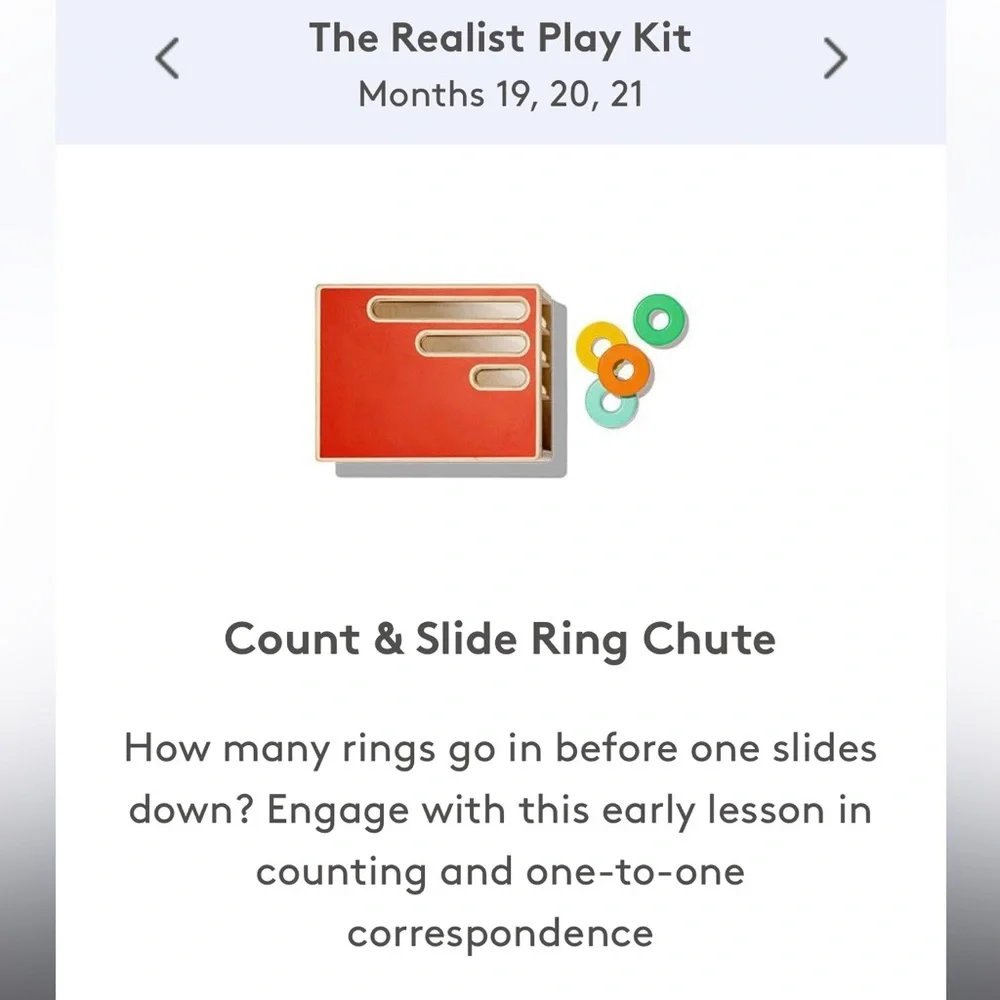 Lovevery Count and Slide Ring Chute